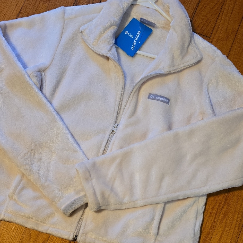 Columbia  Soft White Fleece Jacket